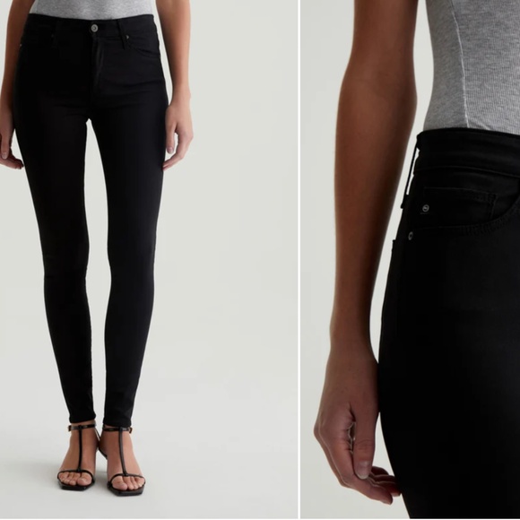 AG MID RISE SKINNY JEANS - BLACK - 👖VERY SOFT - Picture 5 of 13
